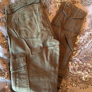 Army Green Skinny Jeans